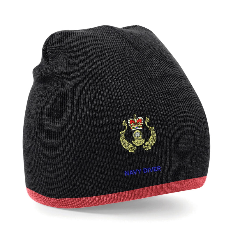 Navy Diver Beanie Hat