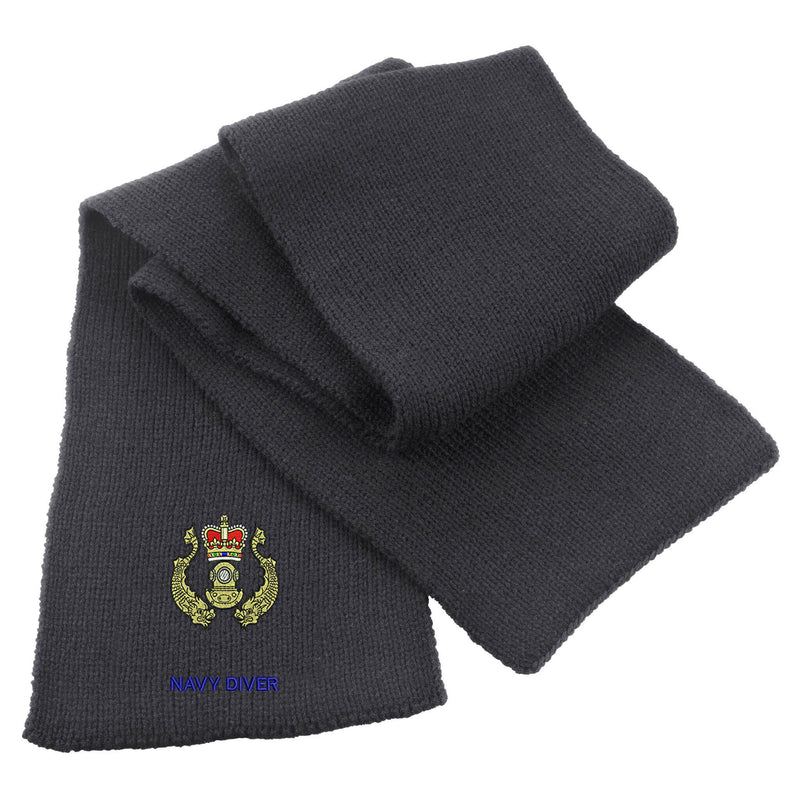 Navy Diver Heavy Knit Scarf