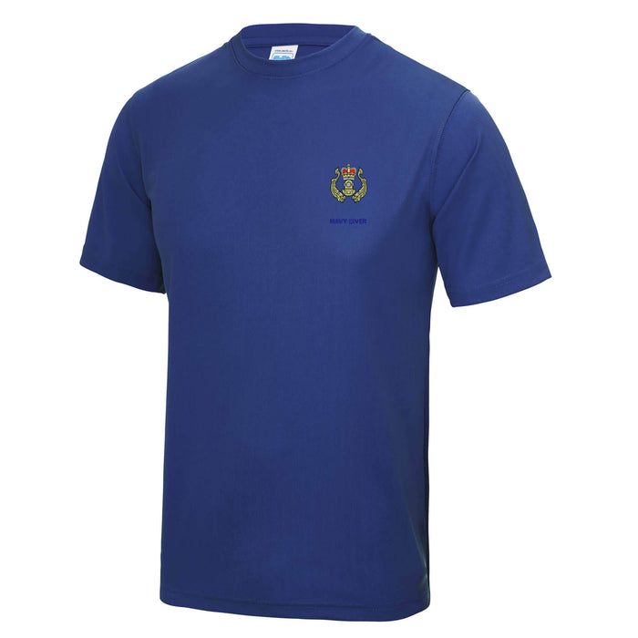 Navy Diver Polyester T-Shirt