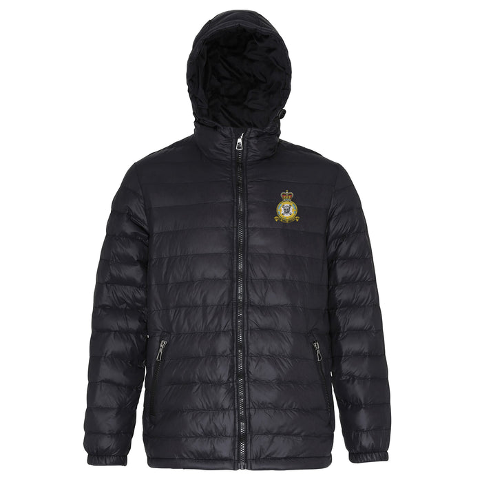 No 100 Squadron RAF Hooded Contrast Padded Jacket