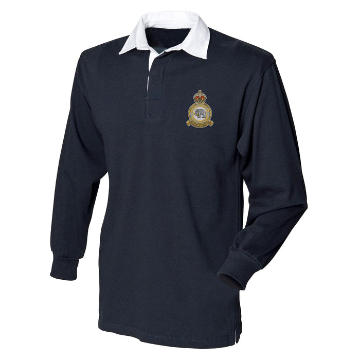 No 2 Mechanical Transport Squadron RAF Long Sleeve Rugby Shirt