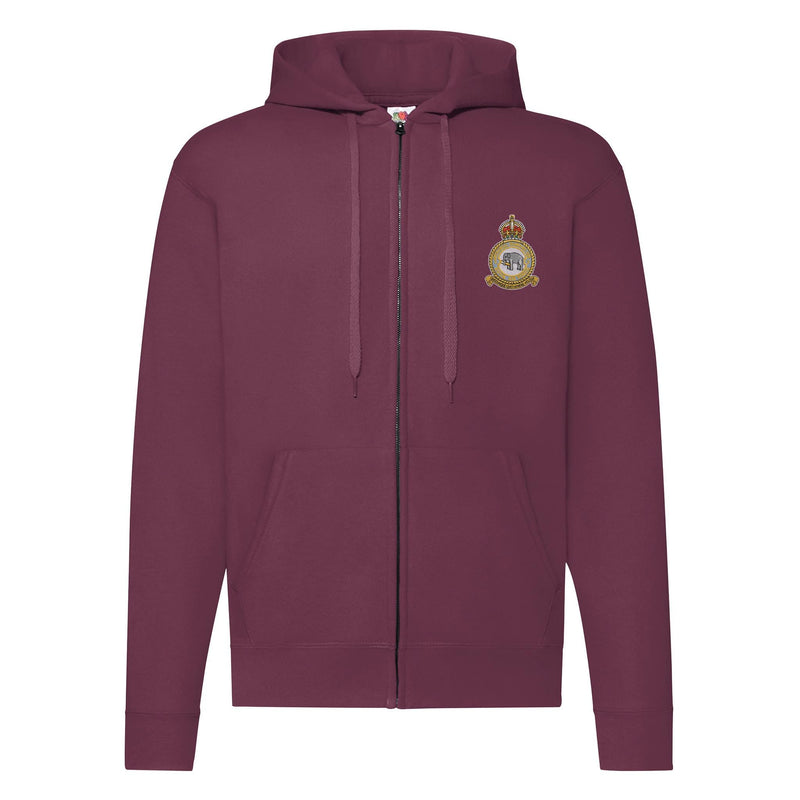 No 2 Mechanical Transport Squadron RAF Zipped Hoodie