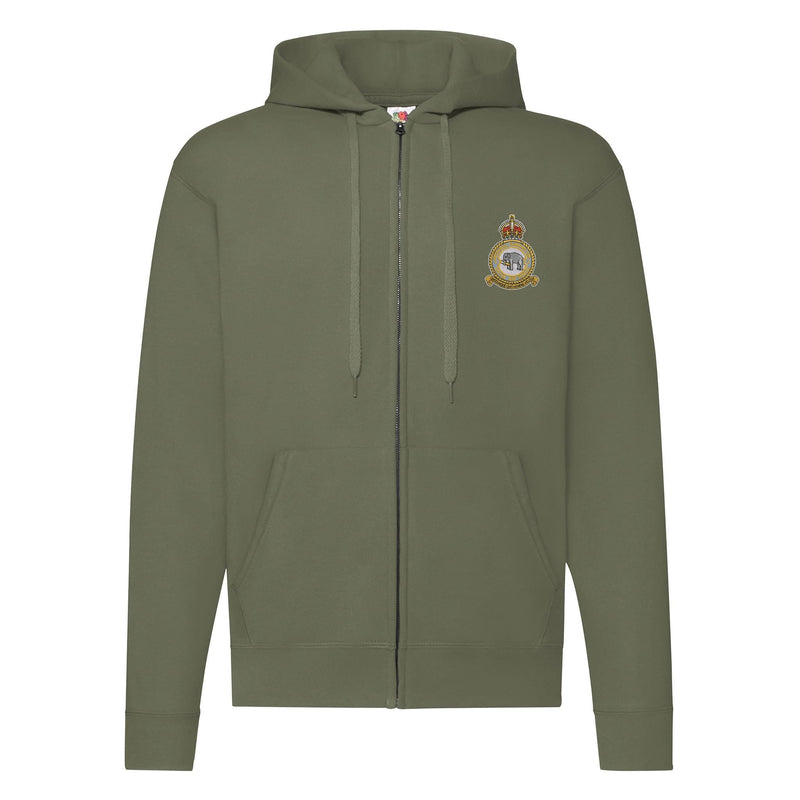 No 2 Mechanical Transport Squadron RAF Zipped Hoodie