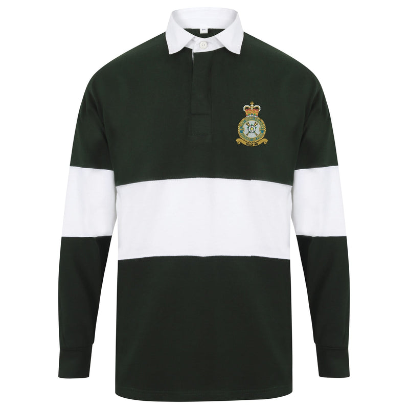 No 609 Squadron RAF Long Sleeve Panelled Rugby Shirt