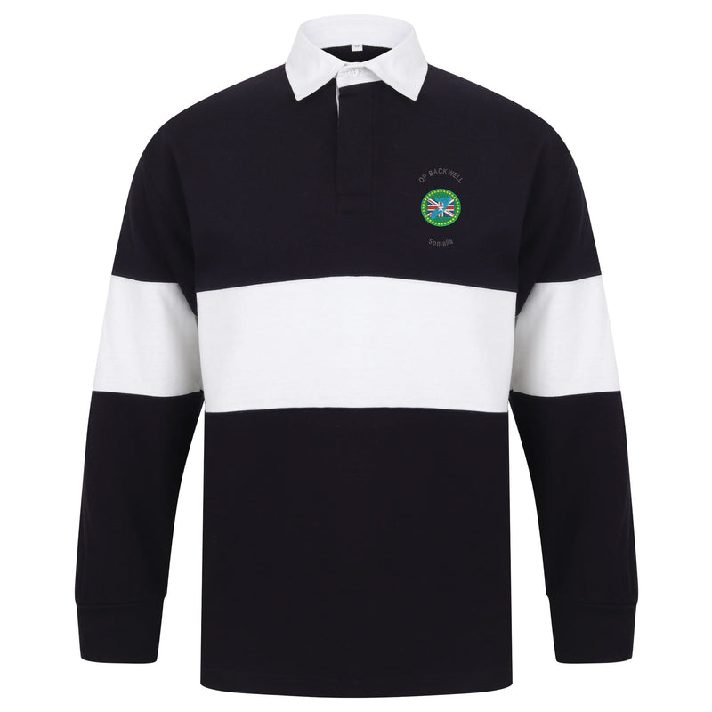 OP Backwell Somalia Long Sleeve Panelled Rugby Shirt