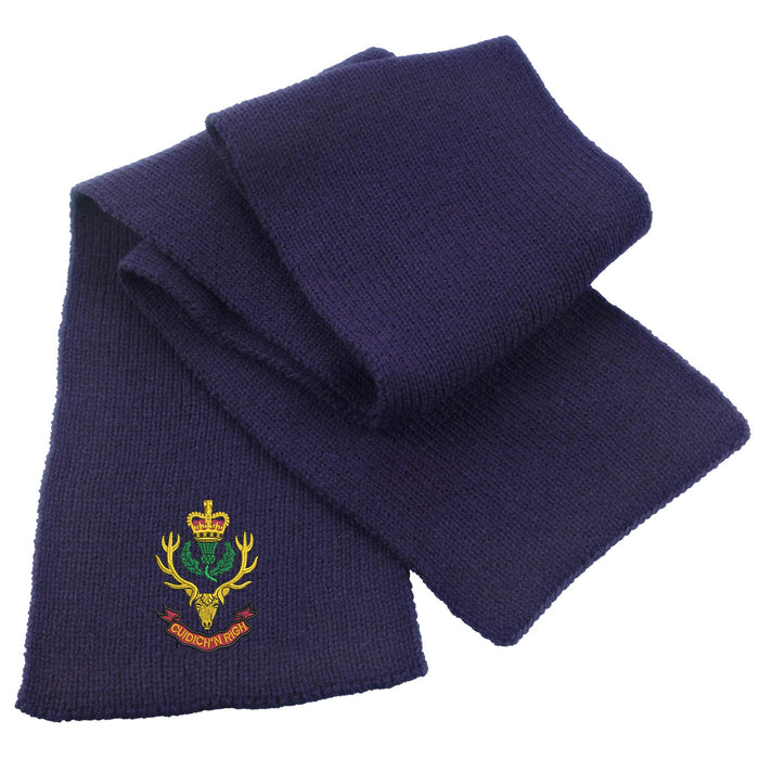 Queens Own Highlanders Heavy Knit Scarf