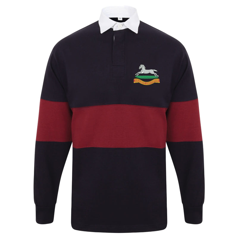 Queens Own Hussars Long Sleeve Panelled Rugby Shirt