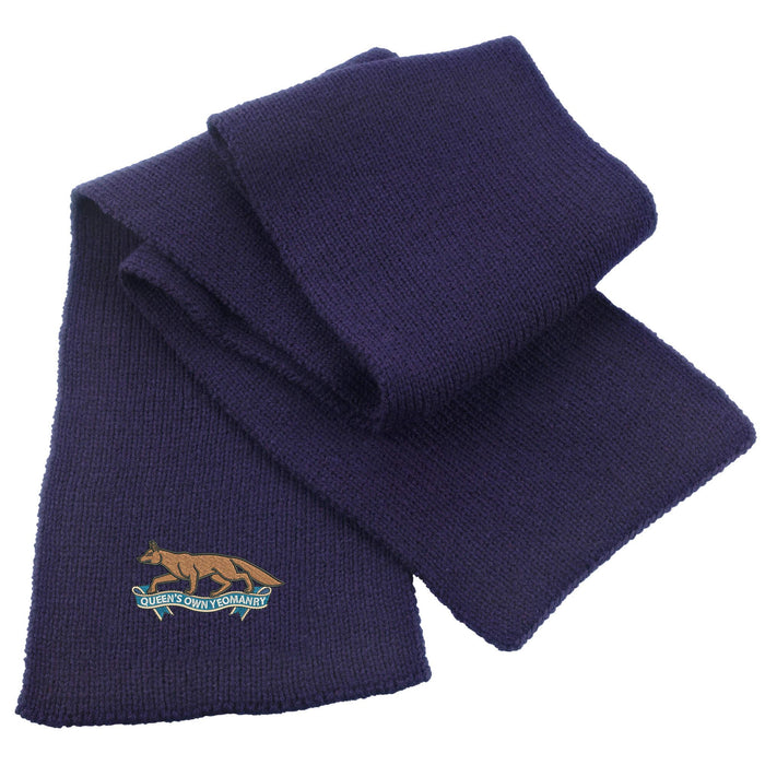 Queens Own Yeomanry Heavy Knit Scarf