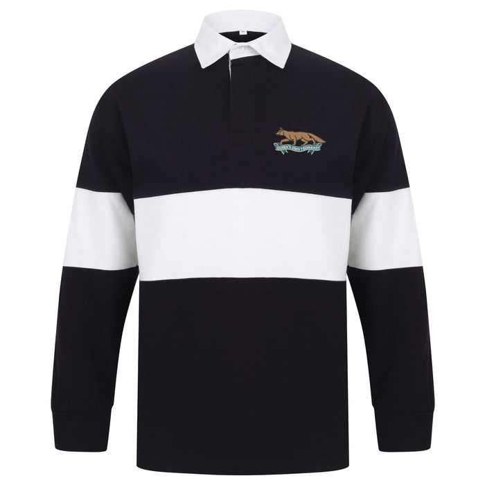 Queens Own Yeomanry Long Sleeve Panelled Rugby Shirt