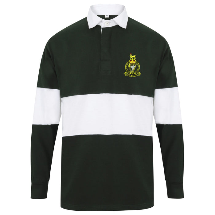 Queen's Royal Irish Hussars Long Sleeve Panelled Rugby Shirt