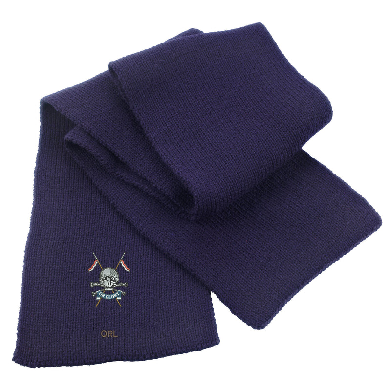 Queens Royal Lancers Heavy Knit Scarf