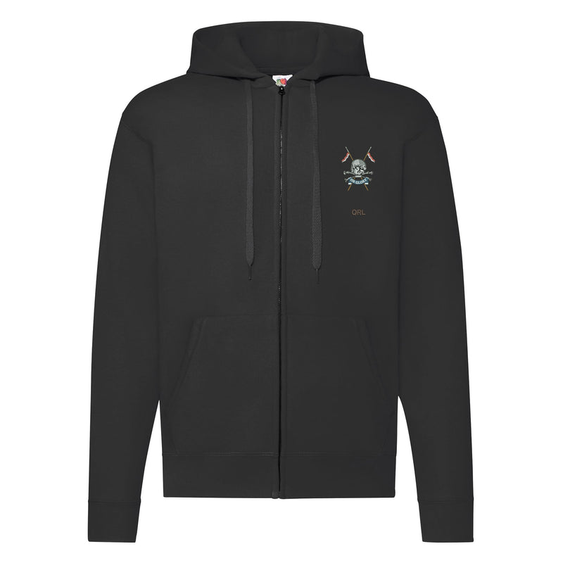 Queens Royal Lancers Zipped Hoodie