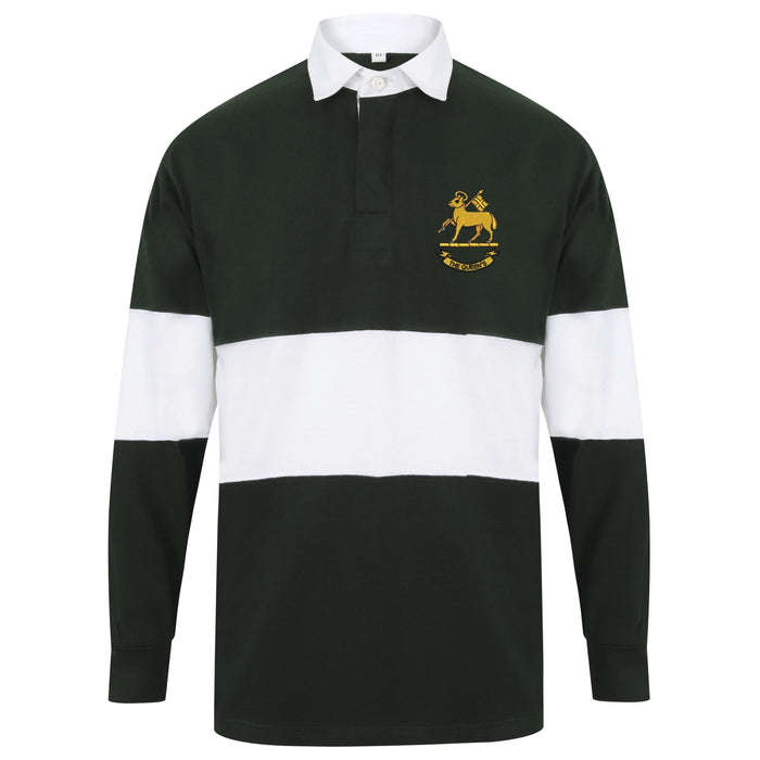 Queen's Royal Regiment Long Sleeve Panelled Rugby Shirt