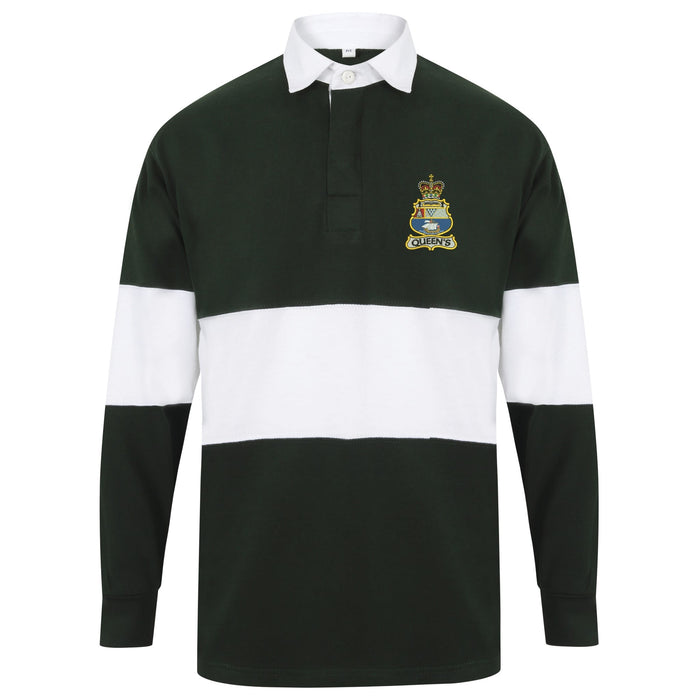 Queen's University Officer Training Corps Long Sleeve Panelled Rugby Shirt