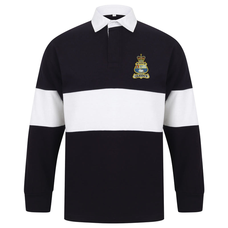 Queen's University Officer Training Corps Long Sleeve Panelled Rugby Shirt