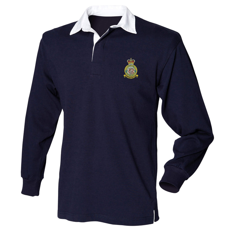 No 1 Expeditionary Logistics Squadron RAF Long Sleeve Rugby Shirt