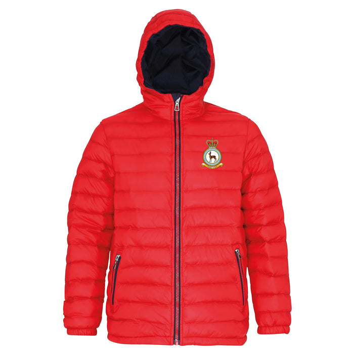 RAF School of Physical Training Hooded Contrast Padded Jacket