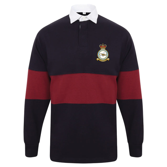 No. 51 Squadron RAF Regiment (Big Cat) Long Sleeve Panelled Rugby Shirt