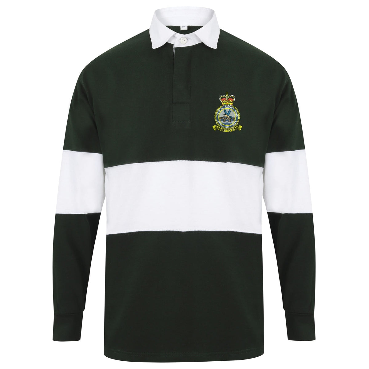 RAF Tactical Supply Wing Front Row Long Sleeve Panelled Rugby Shirt ...