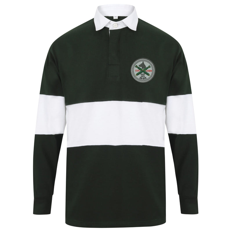 RAFP QPD 814 Front Row Long Sleeve Panelled Rugby Shirt
