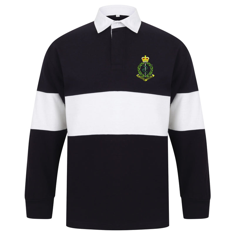 Royal Army Medical Corps Long Sleeve Panelled Rugby Shirt