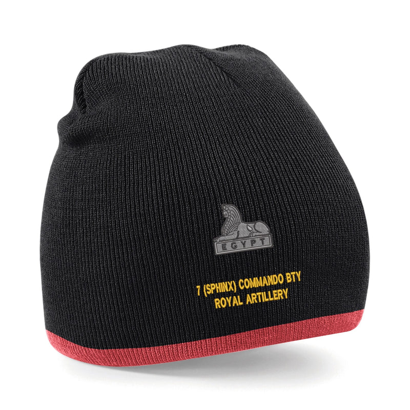7 (Sphinx) Commando Battery Royal Artillery Beanie Hat