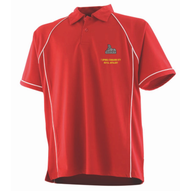 7 (Sphinx) Commando Battery Royal Artillery Performance Polo