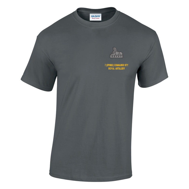 7 (Sphinx) Commando Battery Royal Artillery Cotton T-Shirt