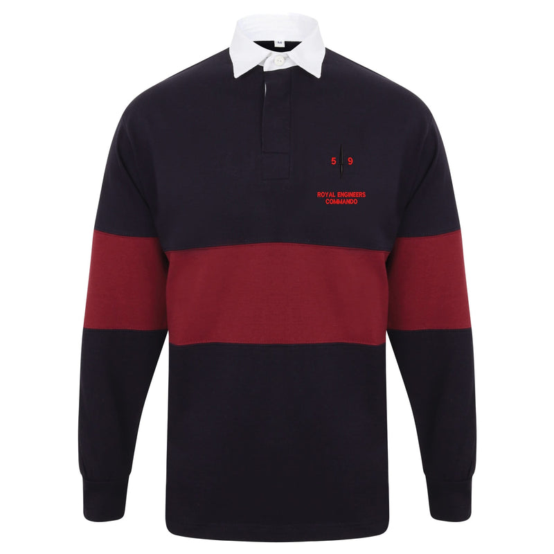 Royal Engineers 59 Commando Long Sleeve Panelled Rugby Shirt