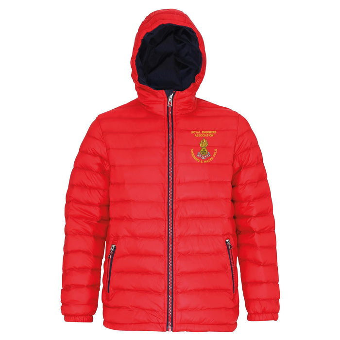 Royal Engineers Association Swimming and Water Polo Hooded Contrast Padded Jacket