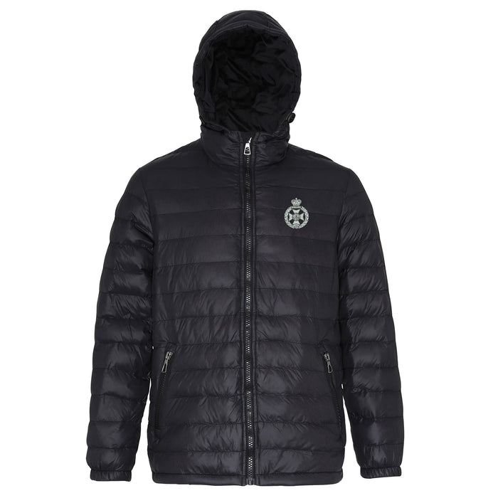 Royal Green Jackets Hooded Contrast Padded Jacket