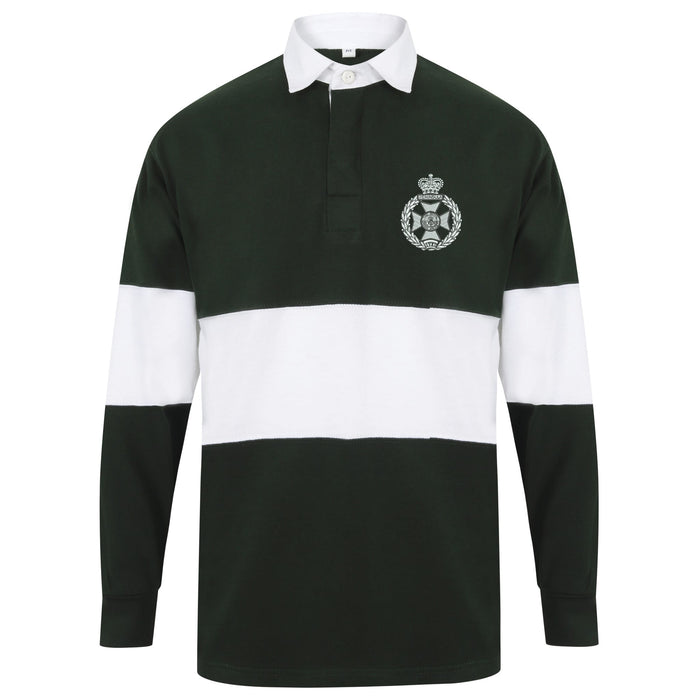 Royal Green Jackets Long Sleeve Panelled Rugby Shirt