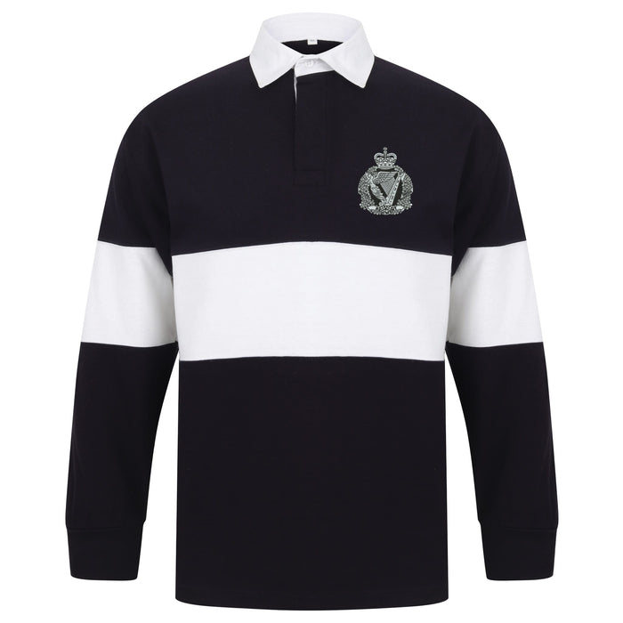Royal Irish Regiment Long Sleeve Panelled Rugby Shirt