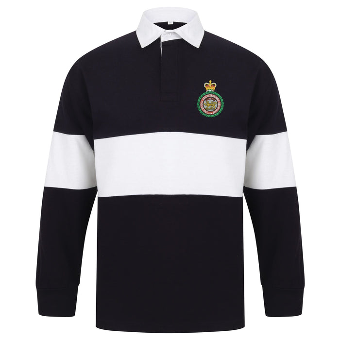 Royal Leicestershire Regiment Long Sleeve Panelled Rugby Shirt