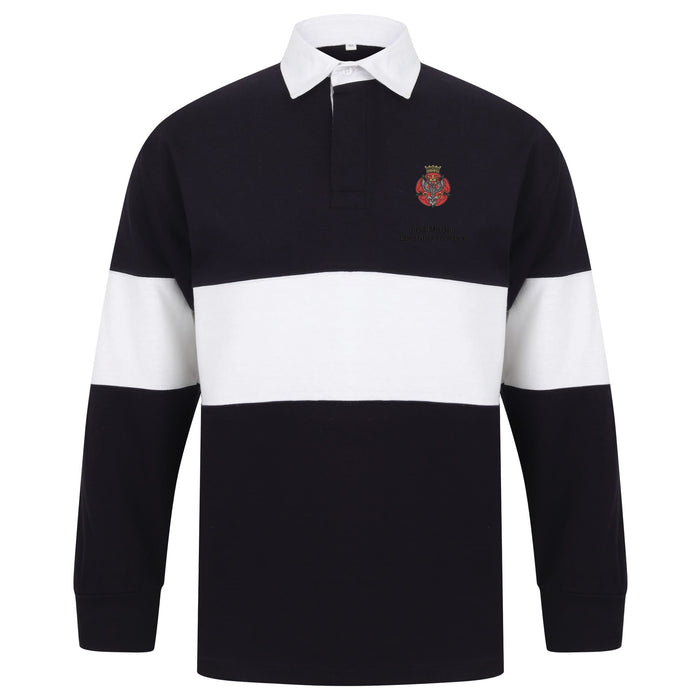 Royal Mercian and Lancastrian Yeomanry Long Sleeve Panelled Rugby Shirt
