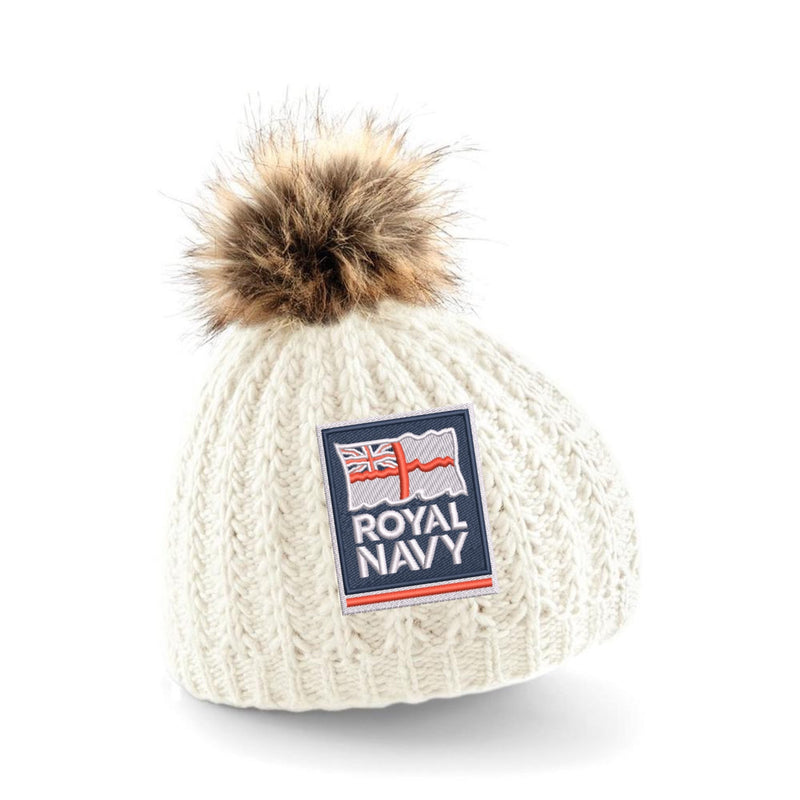 Royal Navy Pom Pom Beanie Hat