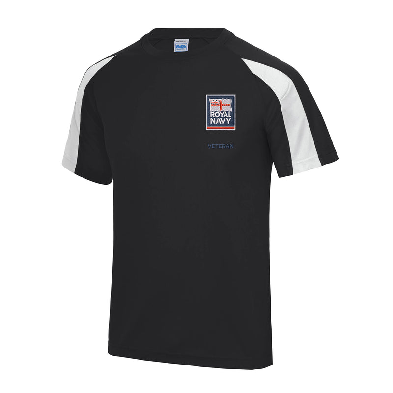 Royal Navy - Armed Forces Veteran Contrast Polyester T-Shirt