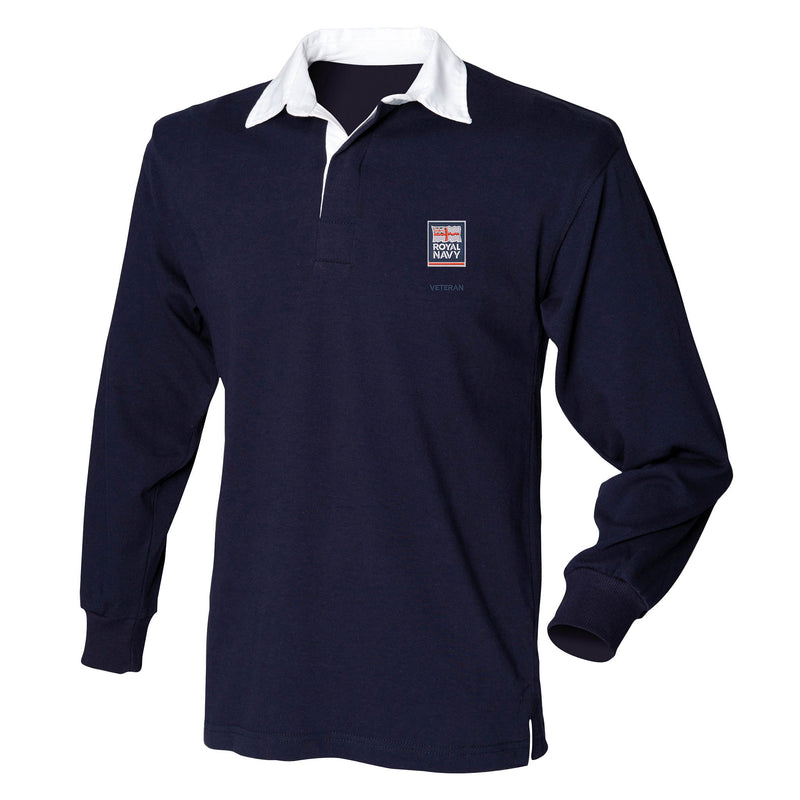 Royal Navy - Armed Forces Veteran Long Sleeve Rugby Shirt