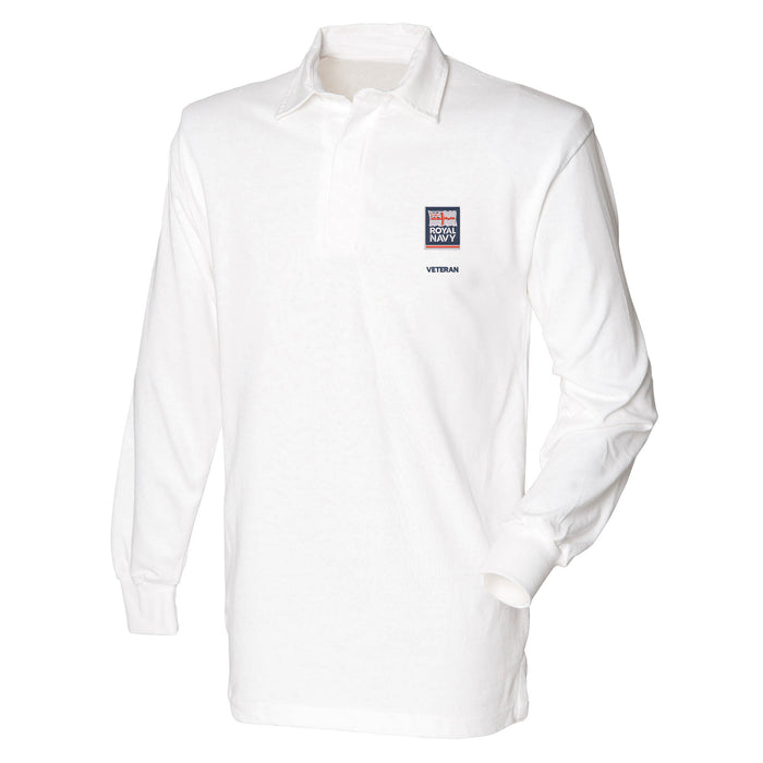 Royal Navy - Flag - Armed Forces Veteran Long Sleeve Rugby Shirt