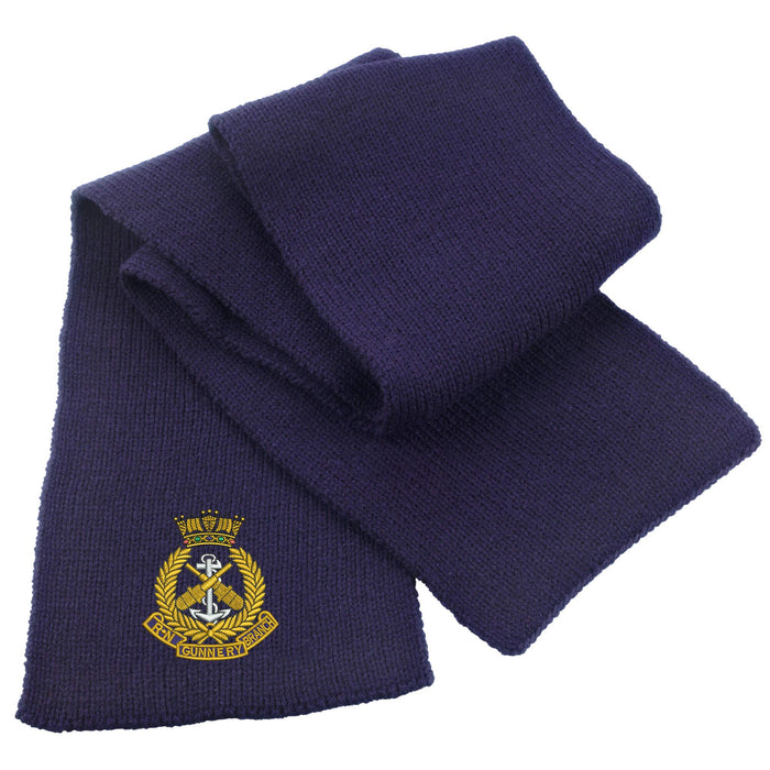 Royal Navy Gunnery Branch Heavy Knit Scarf
