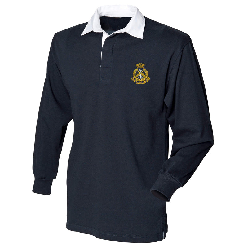 Royal Navy Gunnery Branch Long Sleeve Rugby Shirt
