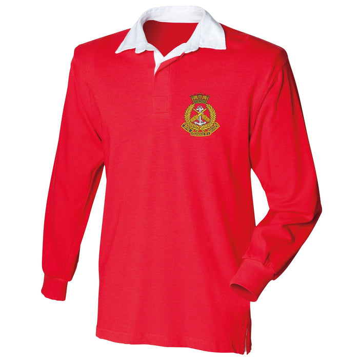 Royal Navy Gunnery Branch Long Sleeve Rugby Shirt