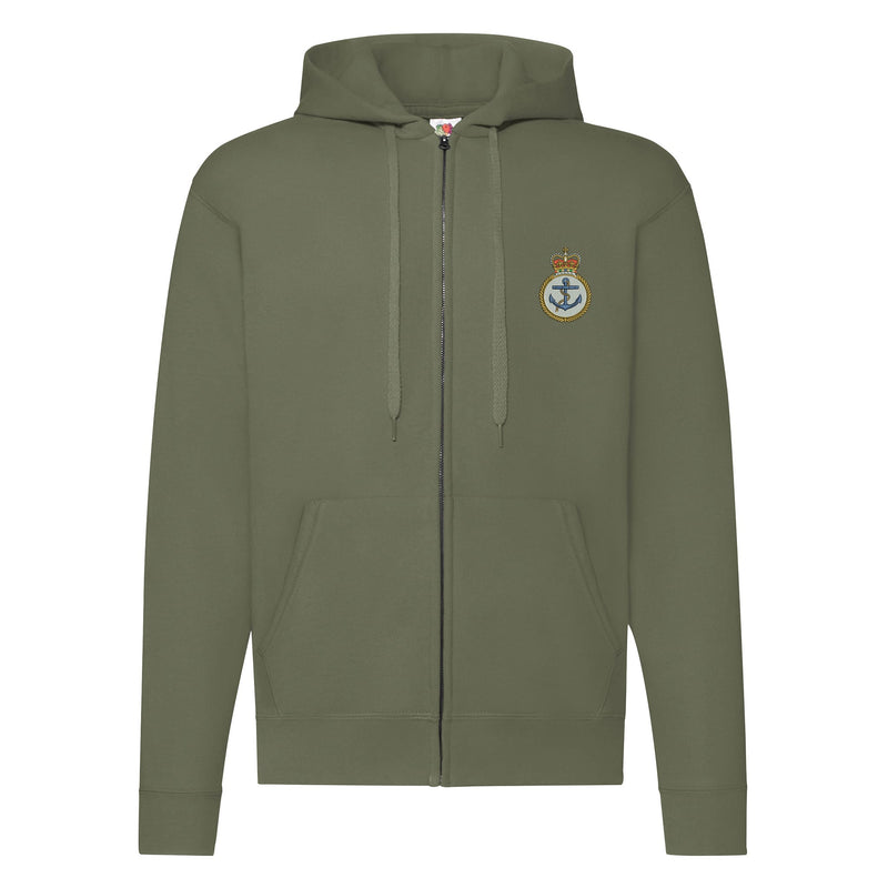 Royal Navy Petty Officer Zipped Hoodie