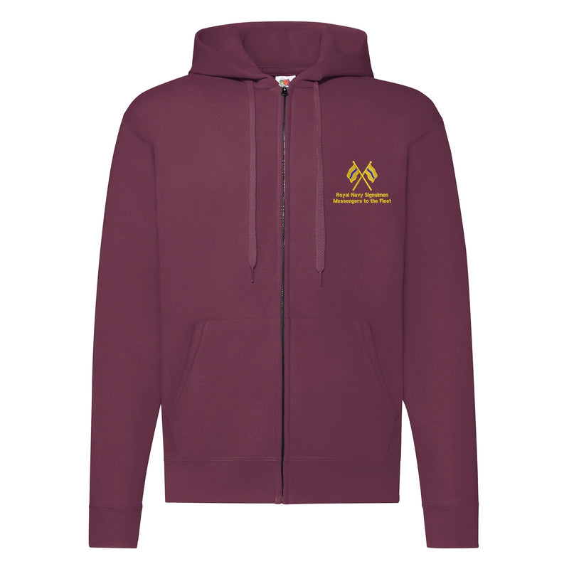 Royal Navy Signalmen Zipped Hoodie