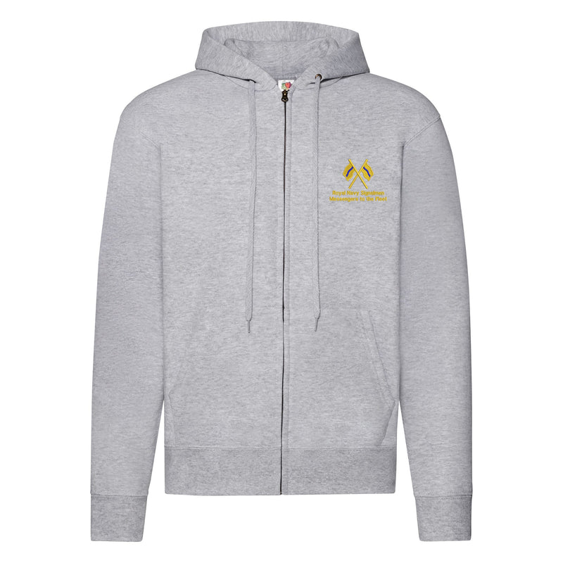 Royal Navy Signalmen Zipped Hoodie