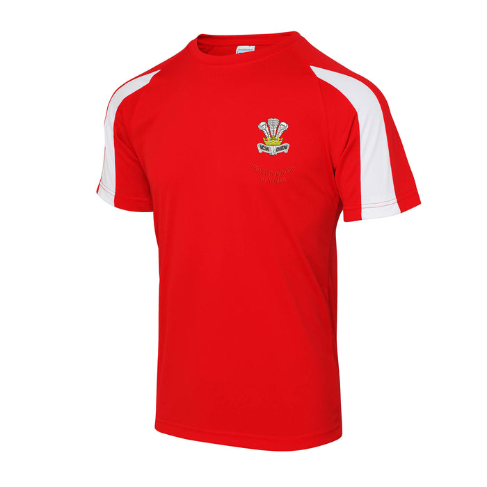 Royal Regiment of Wales Contrast Polyester T-Shirt