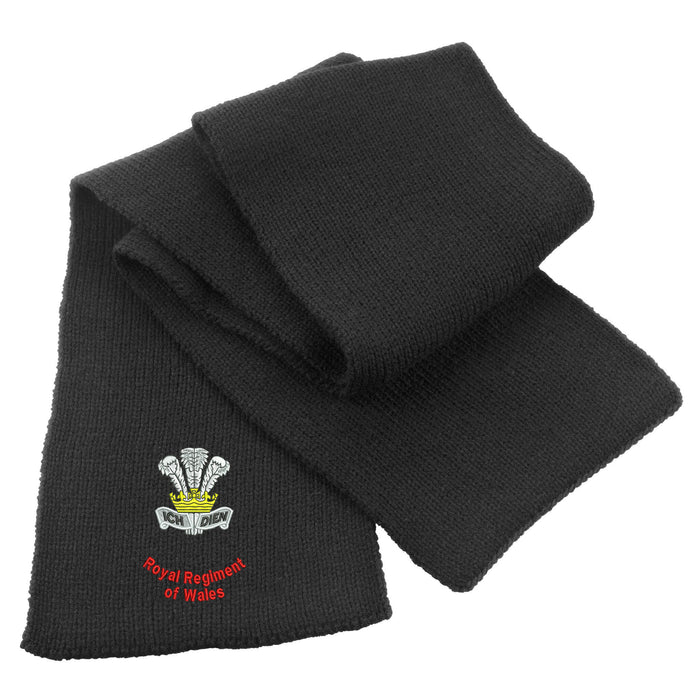 Royal Regiment of Wales Heavy Knit Scarf