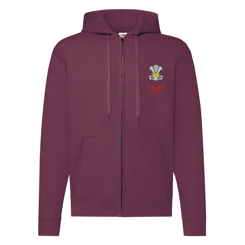 Royal Regiment of Wales Zipped Hoodie
