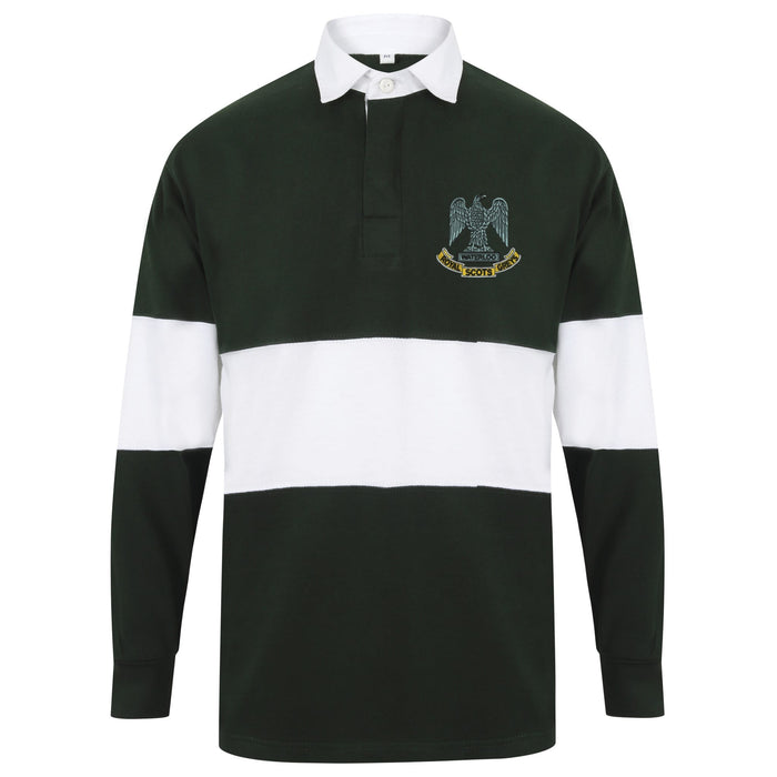 Royal Scots Greys Long Sleeve Panelled Rugby Shirt