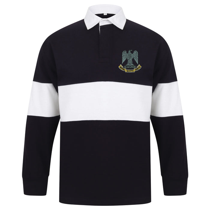 Royal Scots Greys Long Sleeve Panelled Rugby Shirt